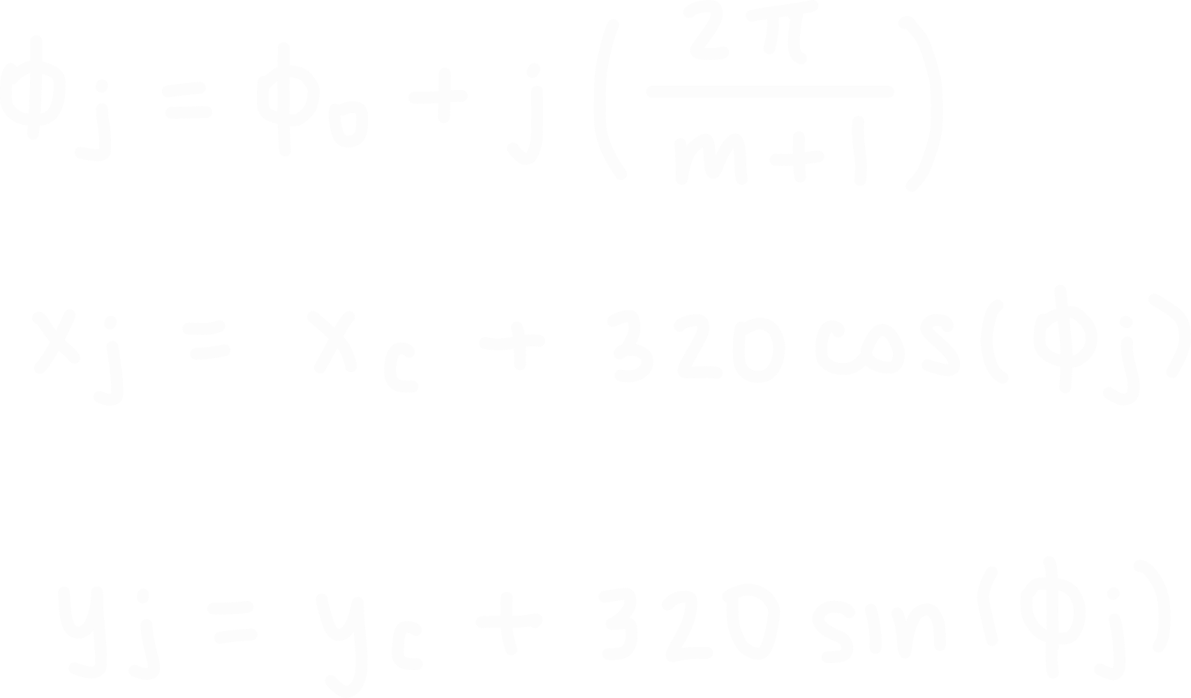 Grandchild node coordinate calculation