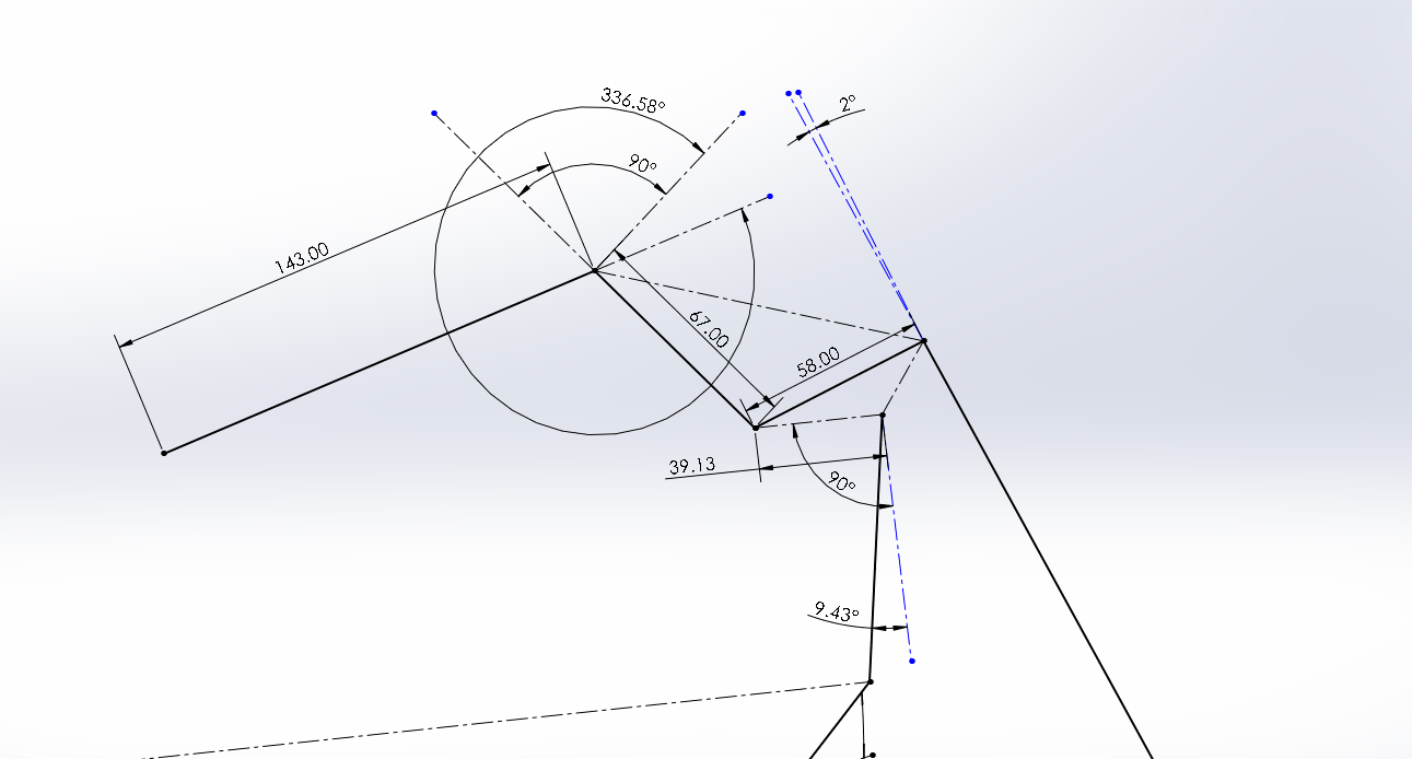 Front bellcrank CAD measurements