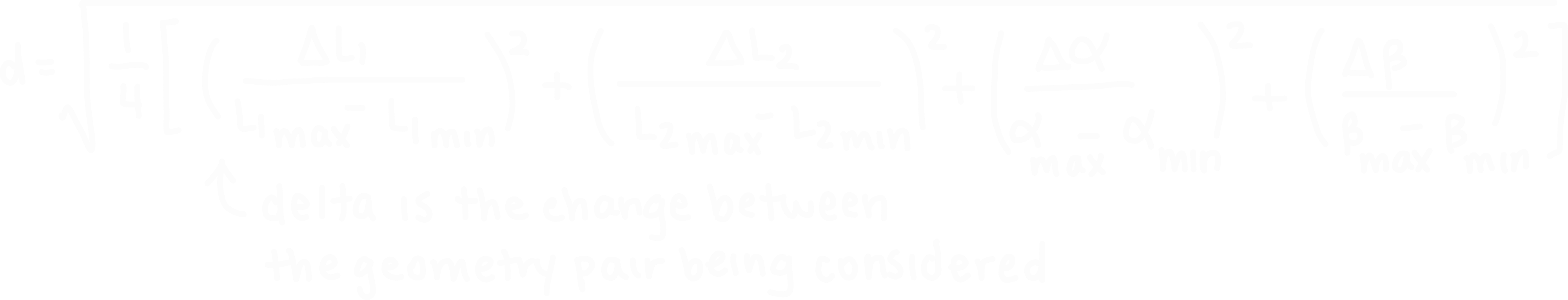 Normalized geometry distance calculation