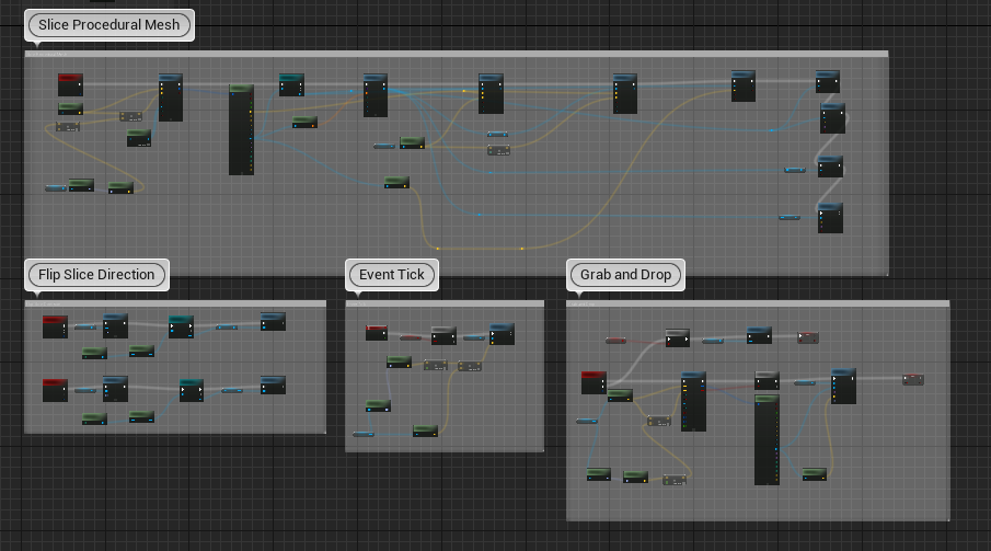 Overall procedural slicing Blueprint